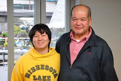 Tachi's father with a friend